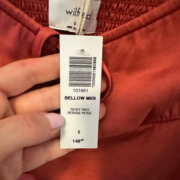 Wilfred Bellow Dress in Rosy Red - NWT - Picture 4 of 6